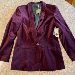 Purple Velvet Blazer